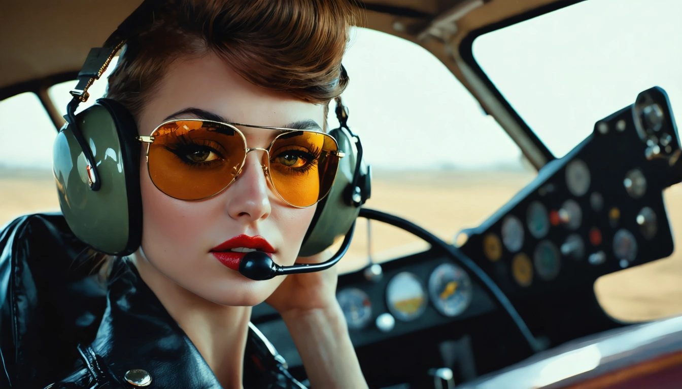 aviator Pin Up